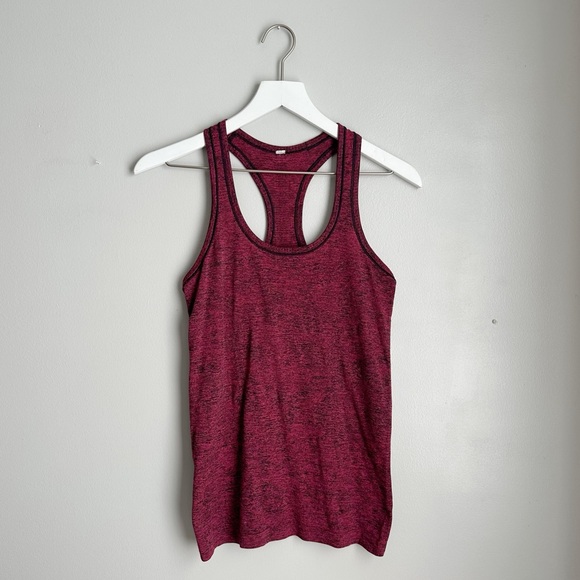Lululemon Swiftly Tech Racerback in Fuchsia Pink Black - Picture 2 of 7